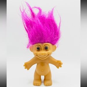 Russ Vintage Classic Pinky/Purple Haired Troll Doll